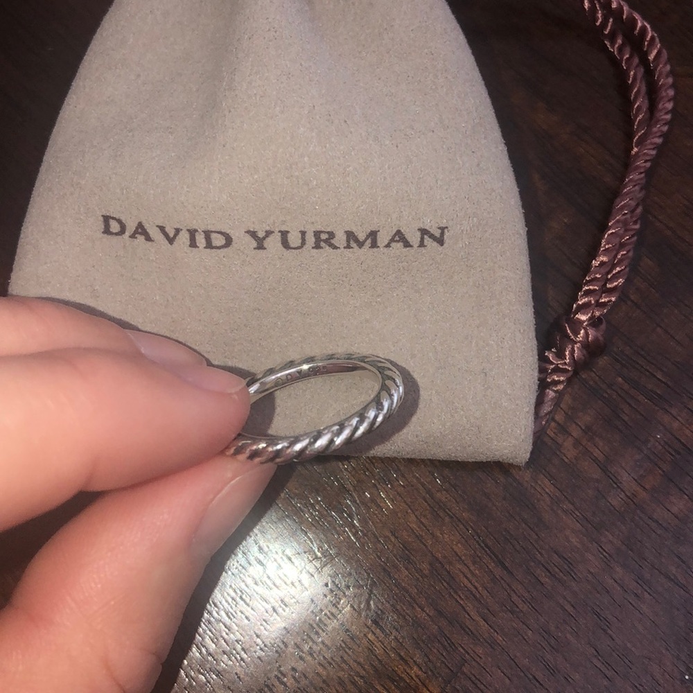 David Yurman. Stackable ring. Sterling silver.